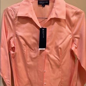 Coral dress shirt